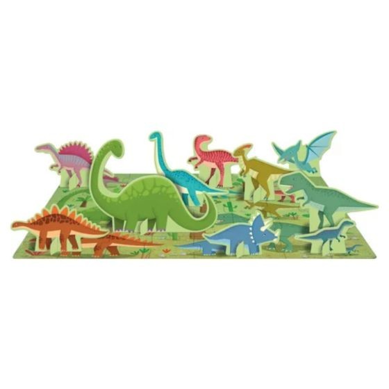 Coffret Les dinosaures : Livre, Puzzle & Figurines