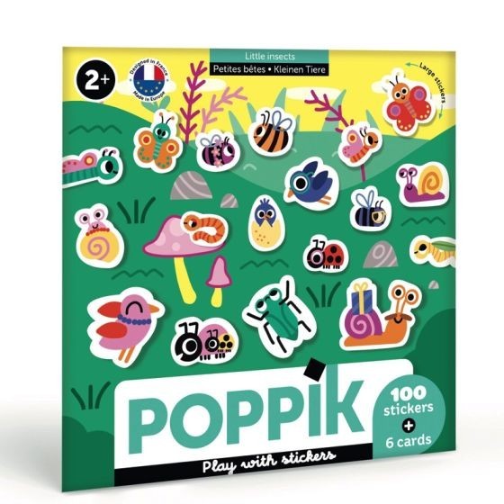 Mes premiers stickers - les petites bêtes - Poppik