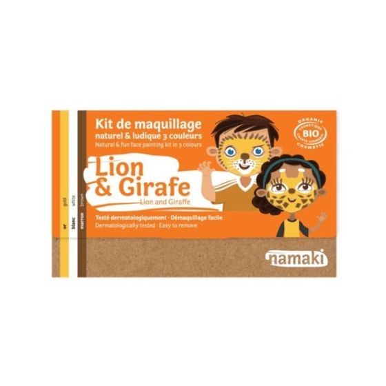 Kit maquillage Bio Lion  et  Girafe
