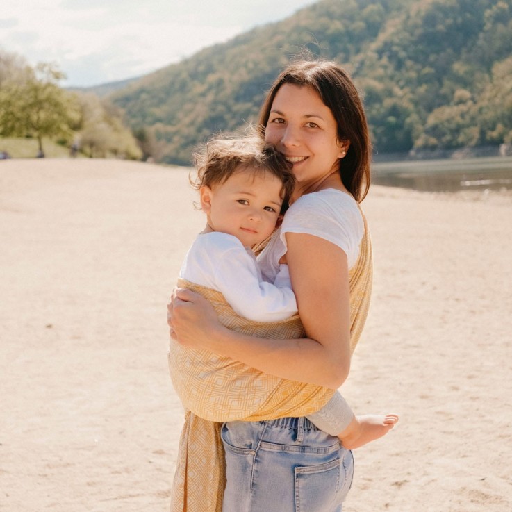 Écharpe de portage Jacquard Coton Bio