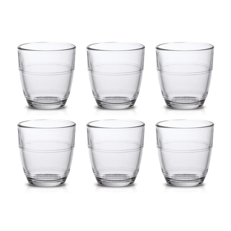 Boîte de 6 gobelets Gigogne 16 cl en verre