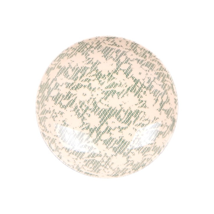 Saladier Léa vert 24 cm en grès
