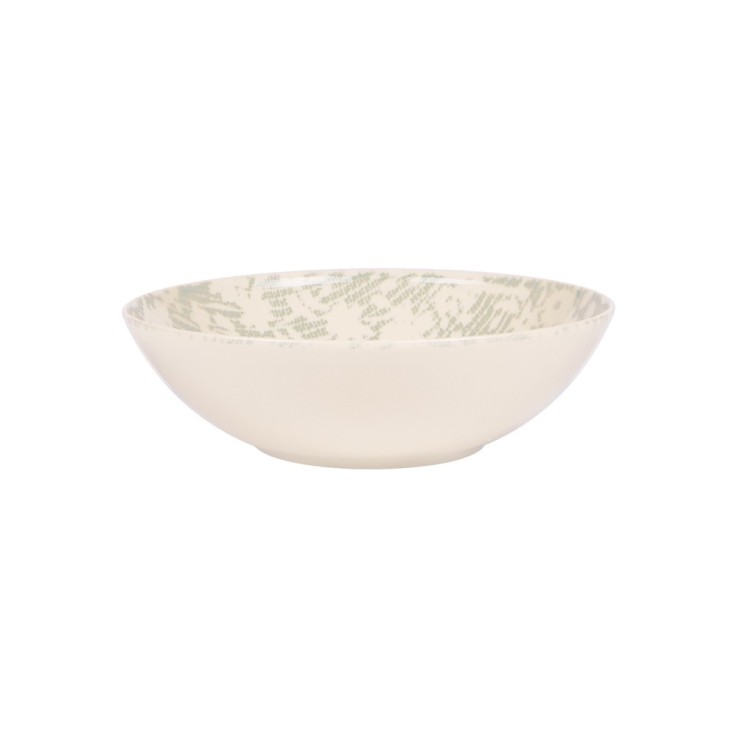 Saladier Léa vert 24 cm en grès