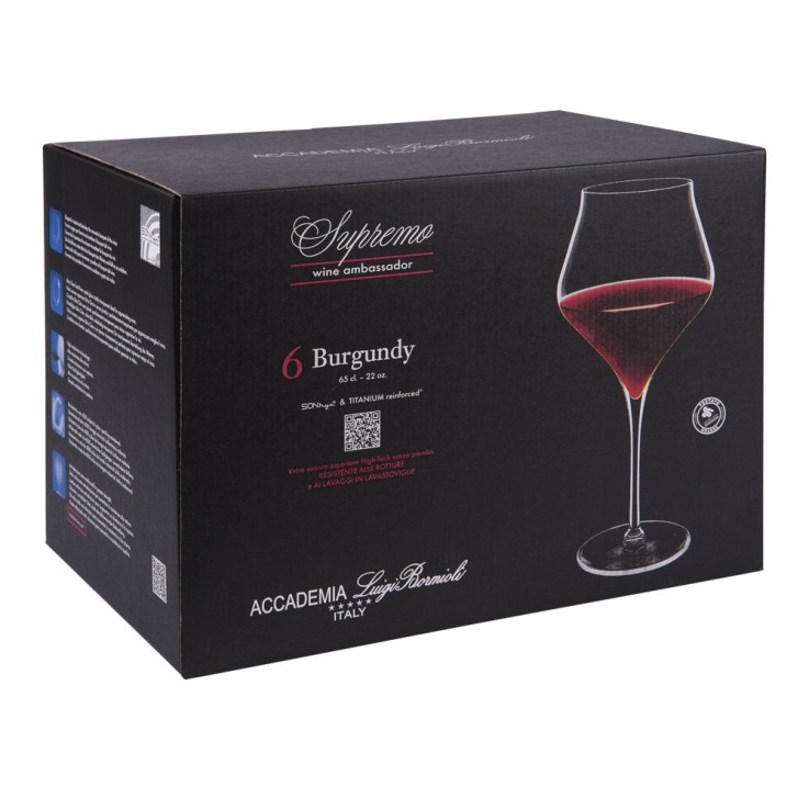 Verre à Bourgogne Supremo 65 cl (lot de 6) en cristallin