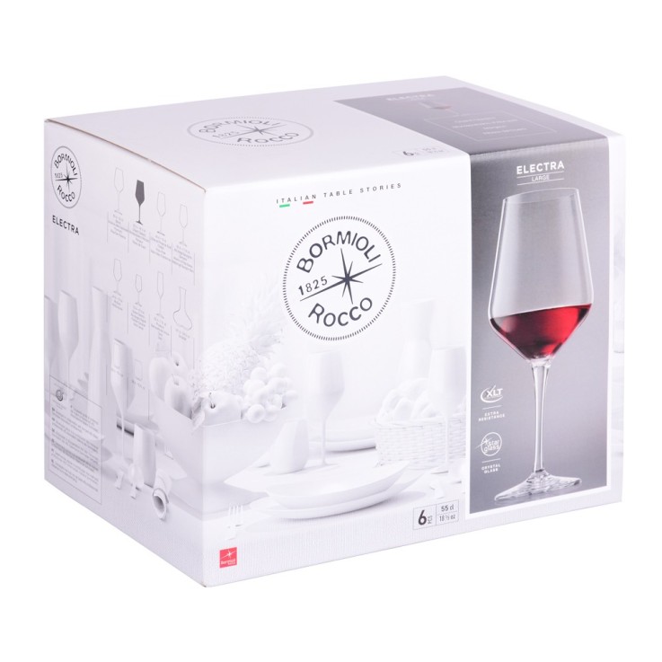 Boîte de 6 Verres à vin Electra 55 cl en cristallin