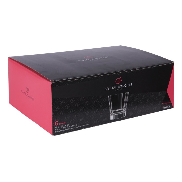 Gobelet Macassar 32 cl (lot de 6) en verre