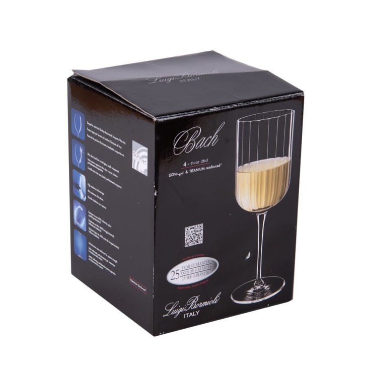 Boîte de 4 verres à pied Bach 28 cl