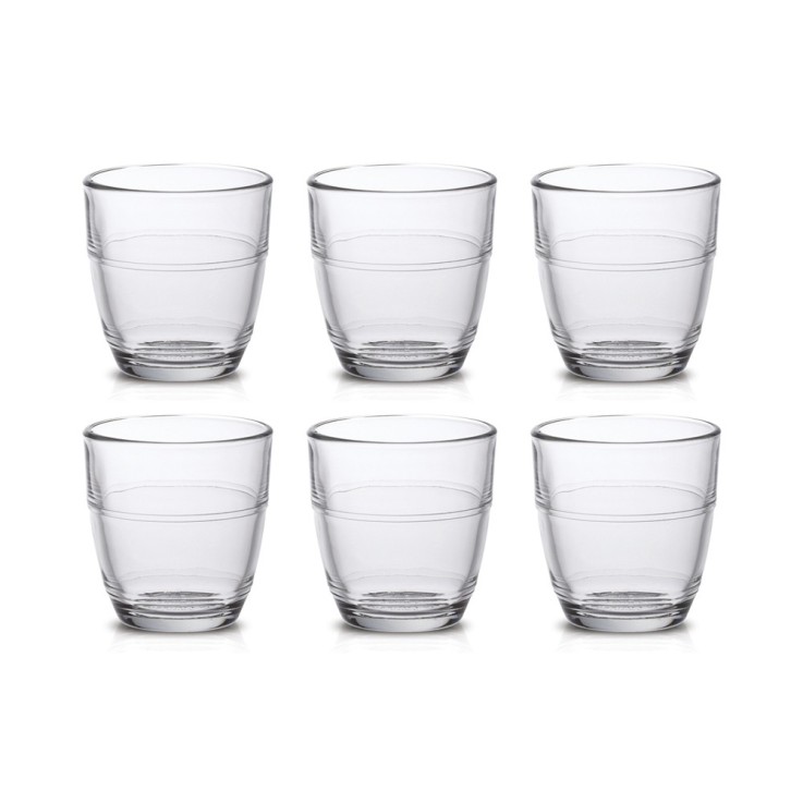 Boîte de 6 gobelets Gigogne 9 cl en verre