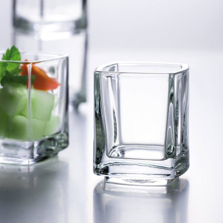 Verrine mise en bouche Kube 10 cl (lot de 6) en verre