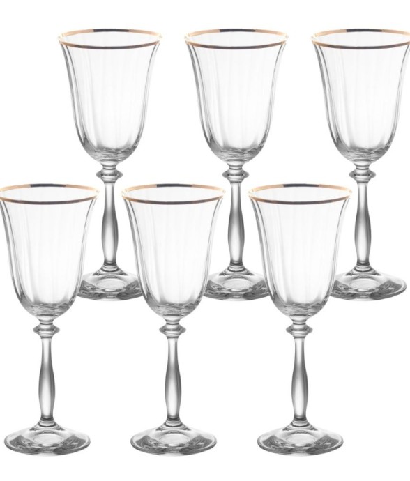 Boîte de 6 verres à pied...