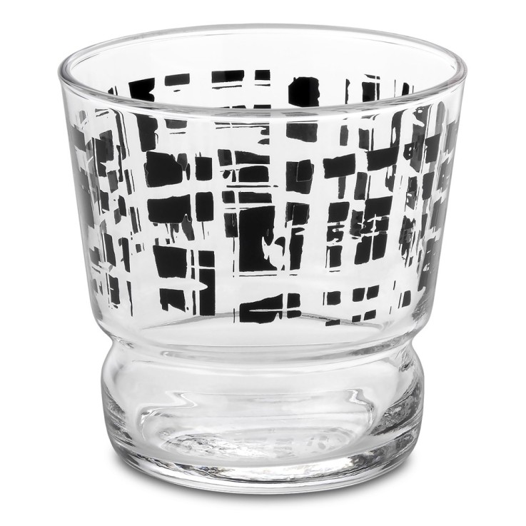 Gobelet Brera 28 cl noir (lot de 6) en verre