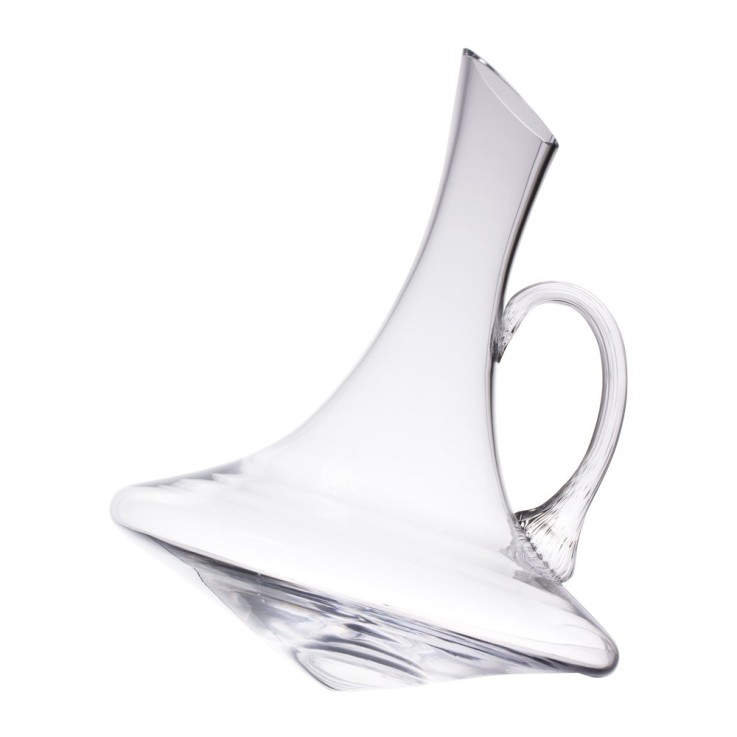 Carafe oblique avec anse Optique 1 l en verre