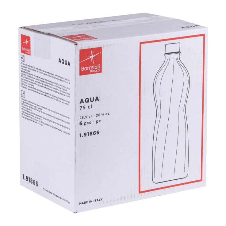 Bouteille Aqua 0,75 l en verre