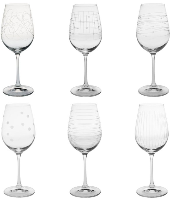 Coffret de 6 verres à pied...