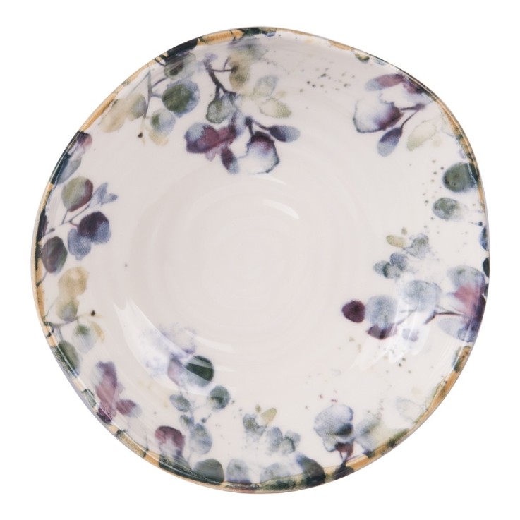 Assiette creuse Garden 19 cm (lot de 6) en faïence