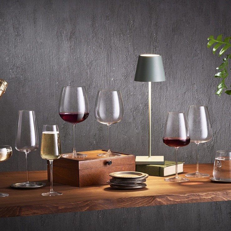Boîte de 6 verres à pied Meravigliosi 35 cl en cristallin