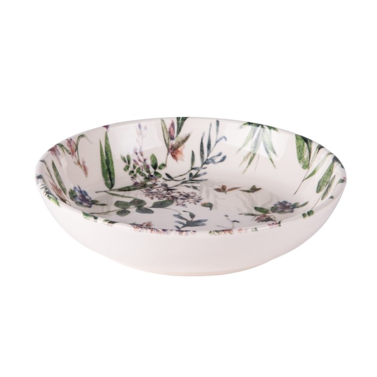 Assiette creuse Champêtre 19 cm (lot de 6) en faïence