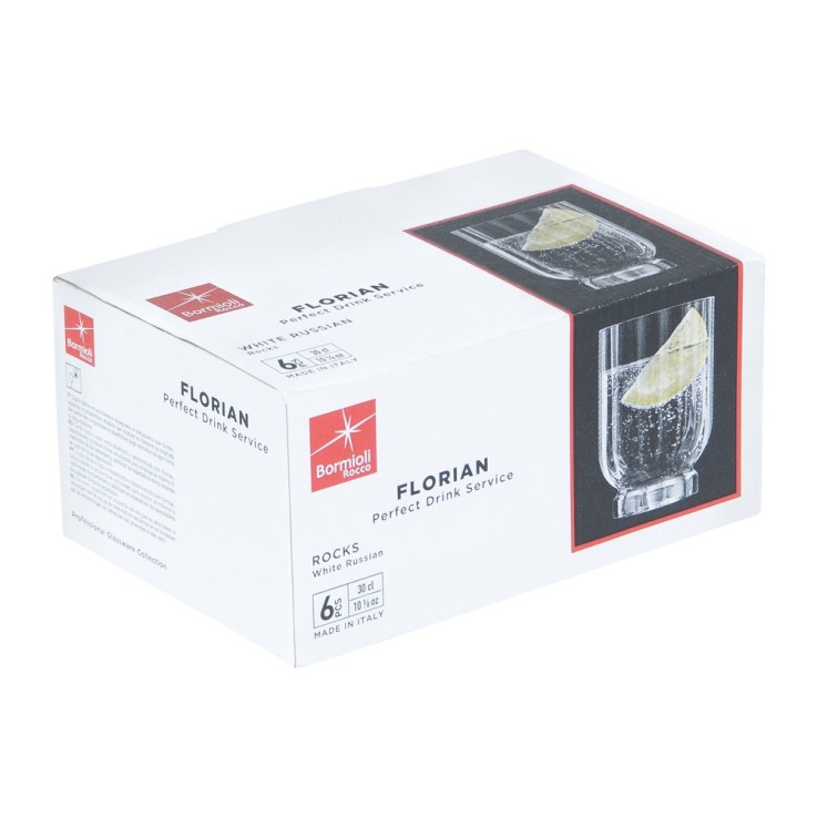Boîte de 6 Gobelets bas Florian 30 cl en verre