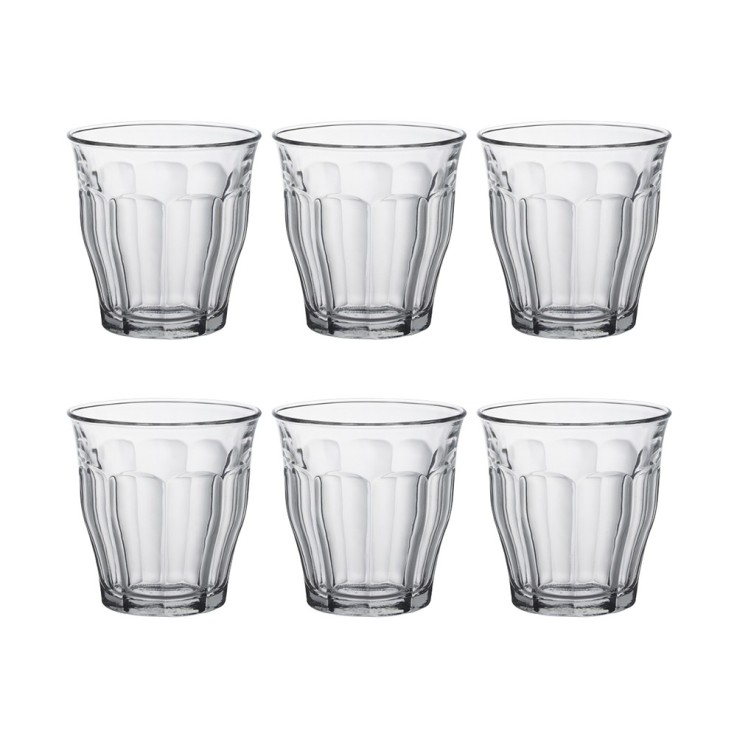 Boîte de 6 gobelets Picardie 9 cl en verre