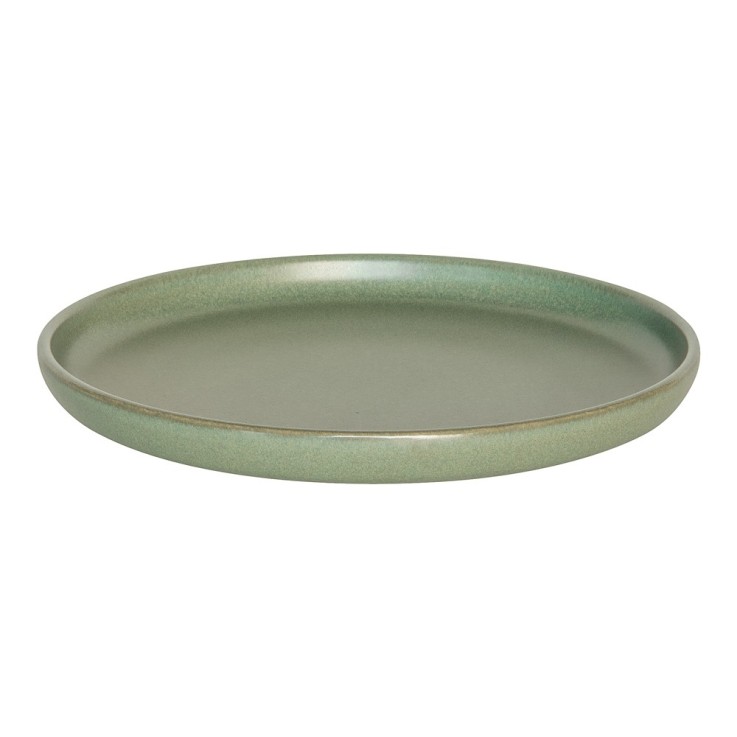Assiette à dessert Uno amande 22 cm (lot de 6) en grès