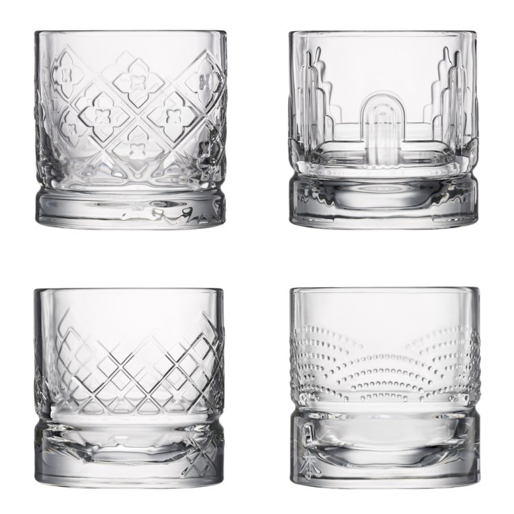 Coffret 4 verres à whisky Dandy30 cl