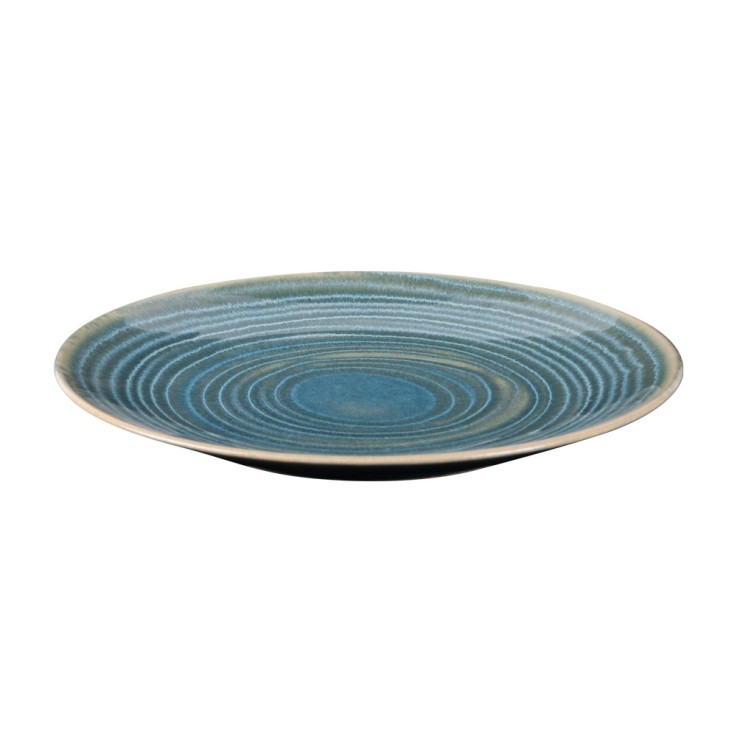 Assiette à dessert moon lagon 21 cm (lot de 6) en grès