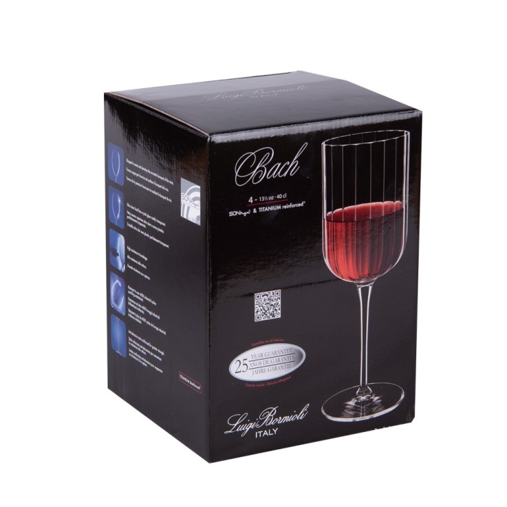 Boîte de 4 verres à pied Bach 40 cl