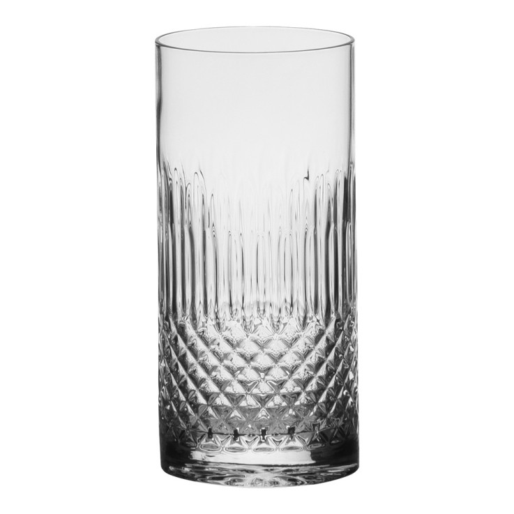 Boîte de 4 gobelets hauts Diamante 48 cl en cristallin