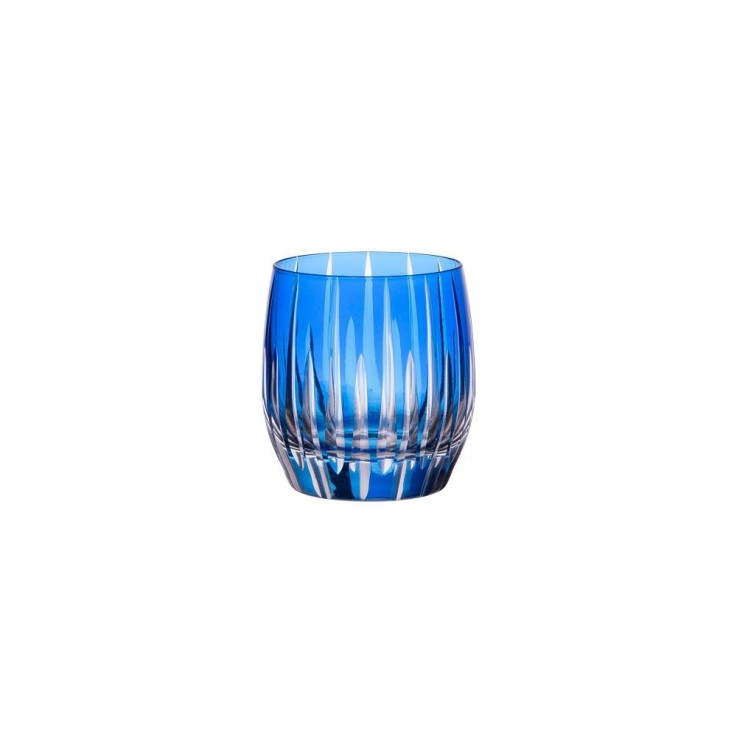 Coffret de 6 gobelets Divina bleu 37,5 cl en cristallin