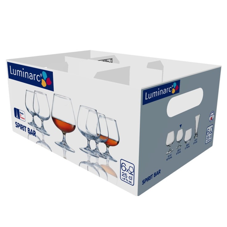 Boîte de 6 verres à pied World Spirit 25 cl