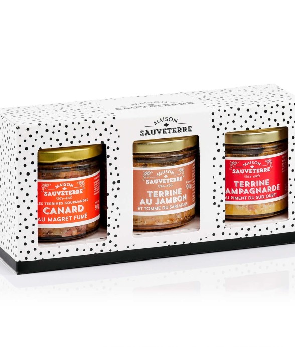 Assortiment de 3 terrines...