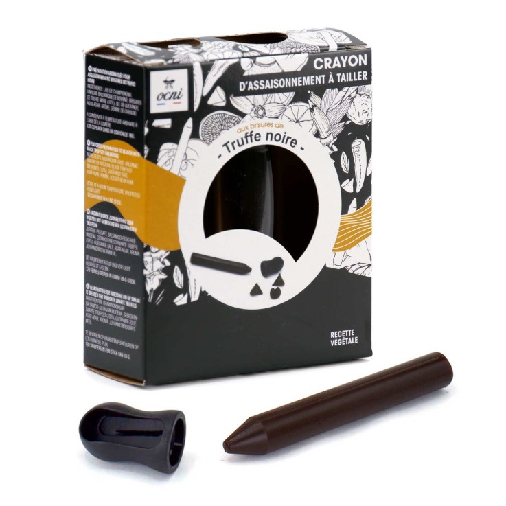 Crayon d'assaisonnement à tailler - Brisures de truffe noire - Coffret 1 crayon 18g + 1 taille-crayon