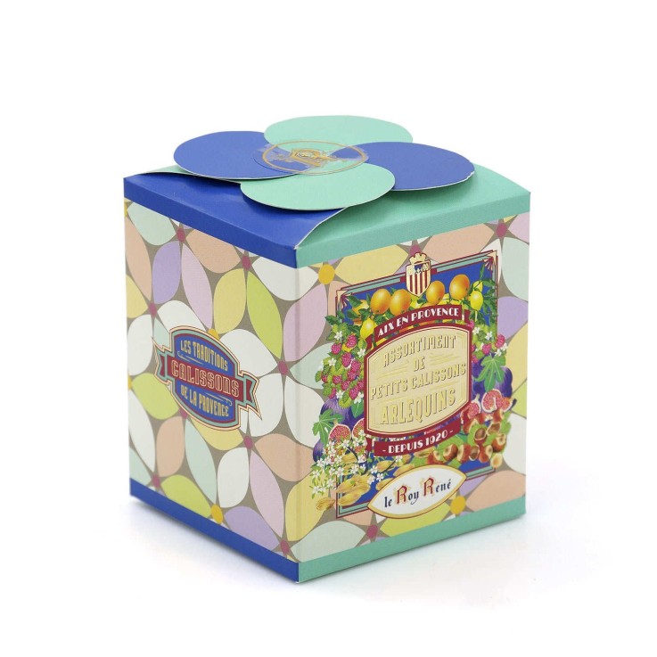 Assortiment de petits calissons d'Aix Roy René  - boîte papillon - Boîte de 125g