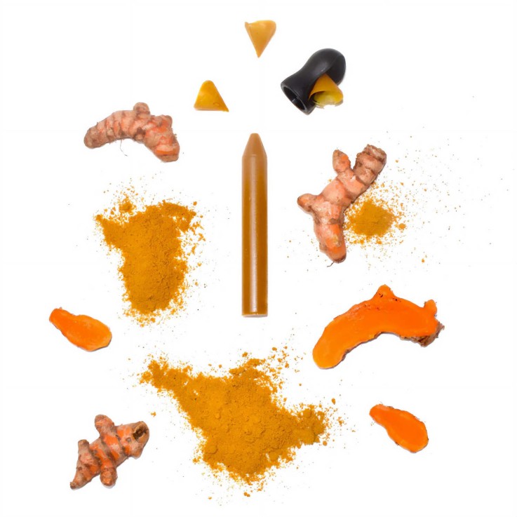Crayon d'assaisonnement à tailler - Curry et Curcuma bio - Coffret 1 crayon 18g + 1 taille-crayon