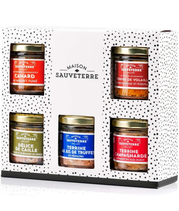 Assortiment de 5 terrines...