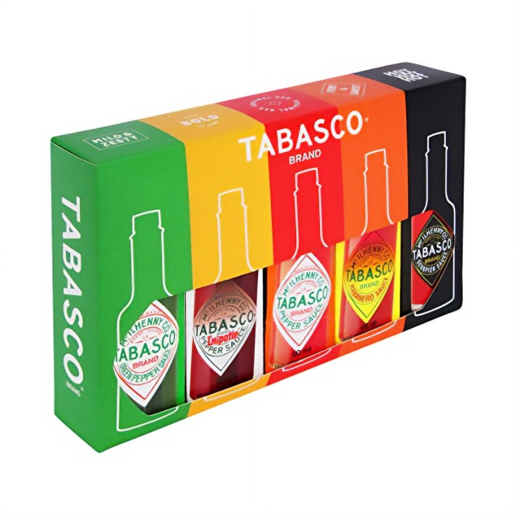 Coffret Tabasco Brand Gift - 5 saveurs x 60ml - Coffret 5 bouteilles de 60ml