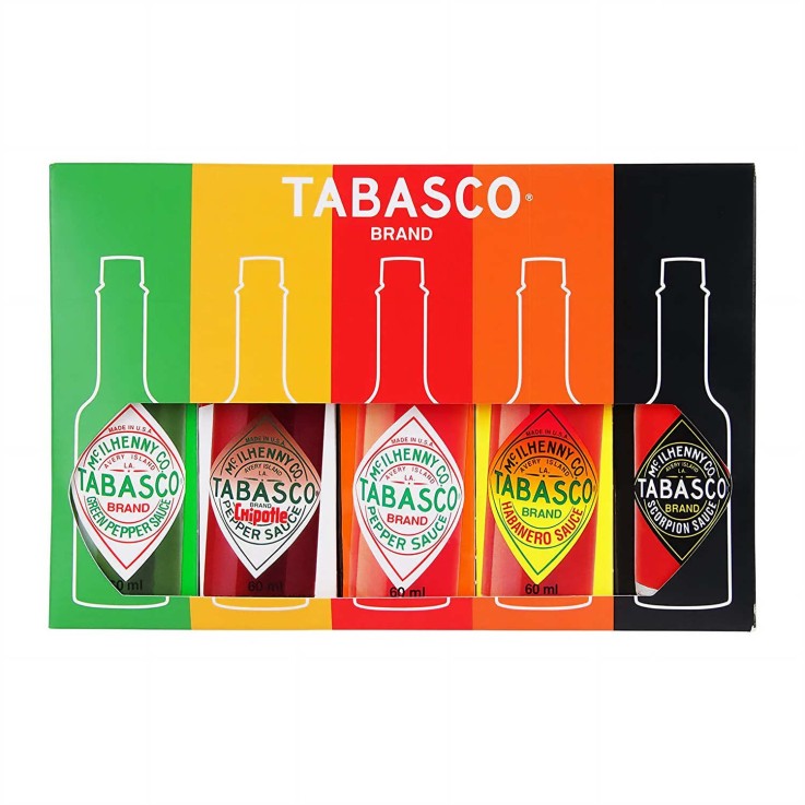 Coffret Tabasco Brand Gift - 5 saveurs x 60ml - Coffret 5 bouteilles de 60ml