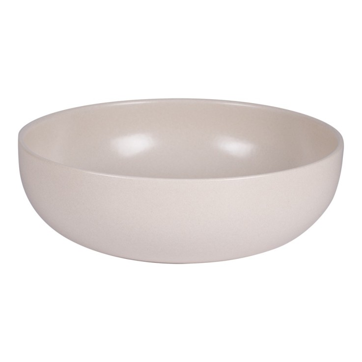 Saladier Uno crème 26 cm en grès