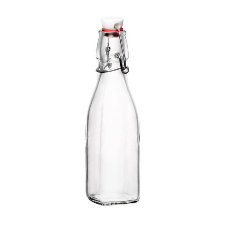 Bouteille limonade Swing 0,25 l transparente (lot de 6) en verre