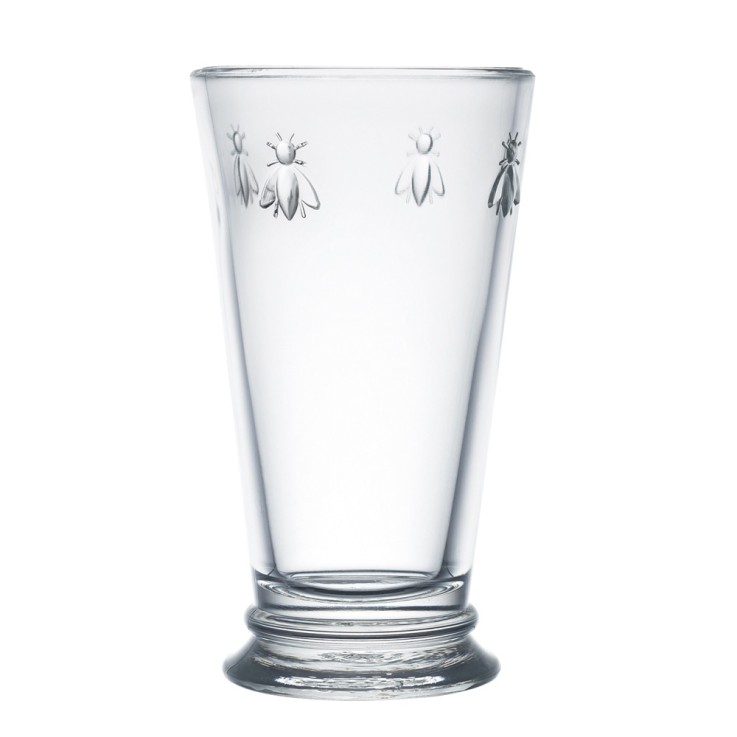 Gobelet forme haute Abeille 31 cl (lot de 6) en verre