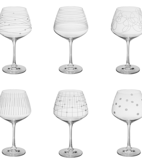 Coffret de 6 verres à pied...