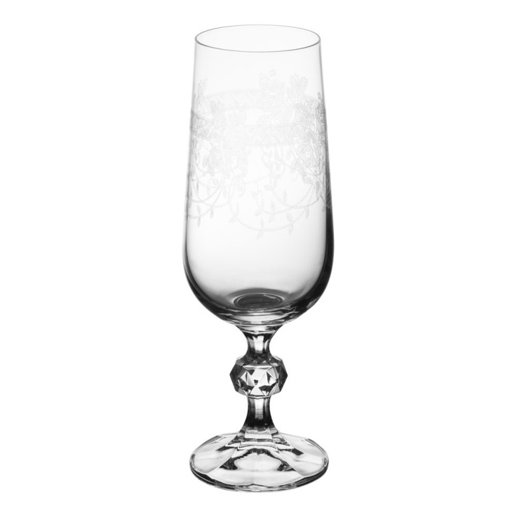 Flûte à Champagne Claudia Panto 18 cl (lot de 6) en cristallin