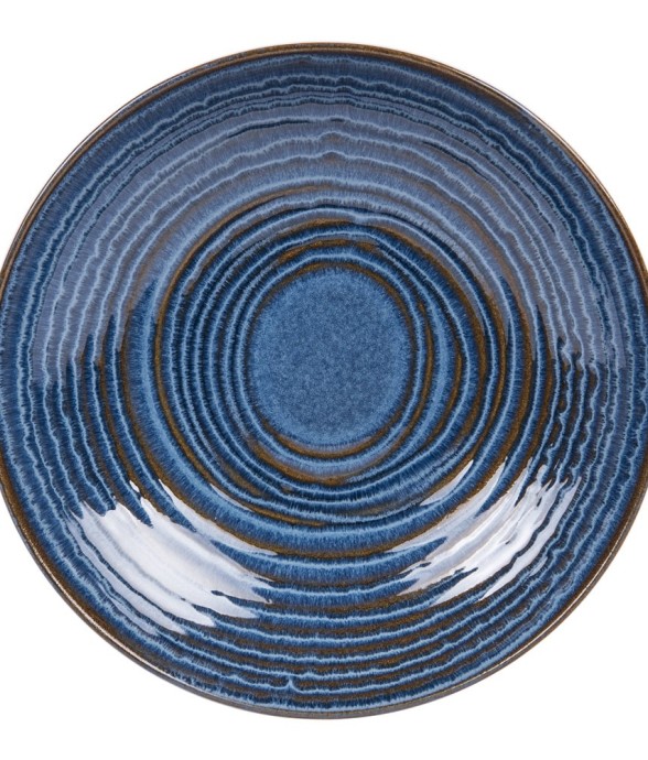 Assiette creuse Moon bleu...