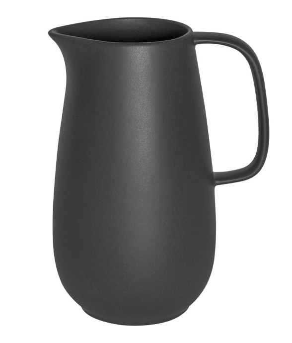 Pichet uno 2 l noir en grès