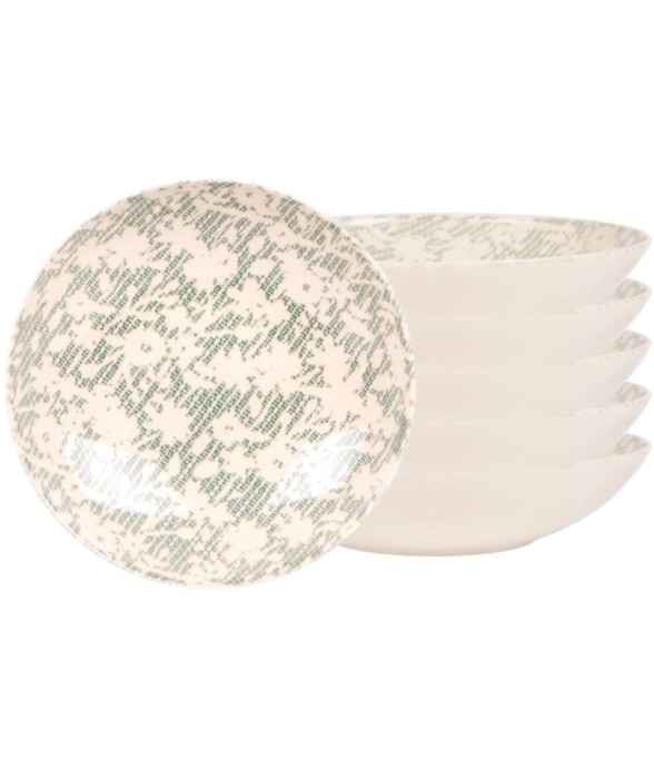 Assiette creuse Léa verte...