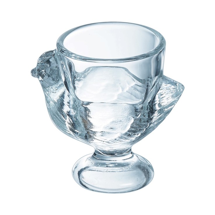 Coquetier Poule en verre