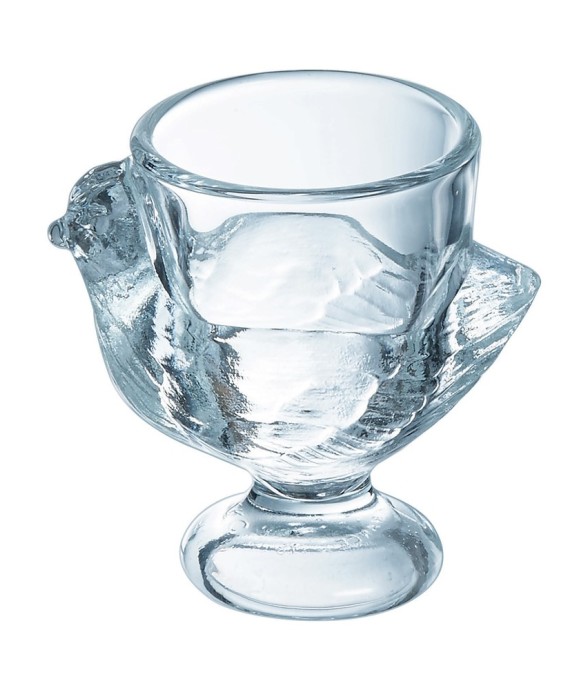 Coquetier Poule en verre