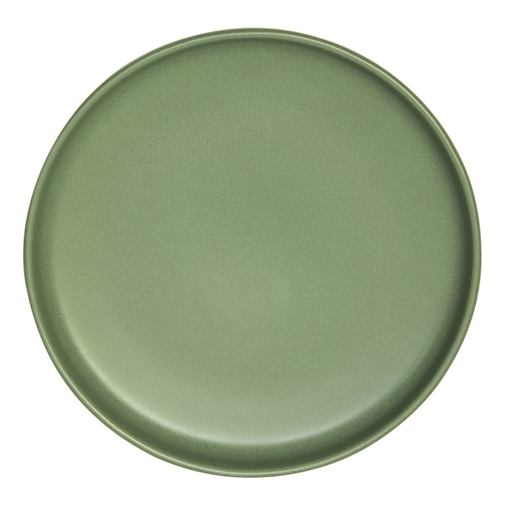 Assiette plate Uno amande 28 cm (lot de 6) en grès