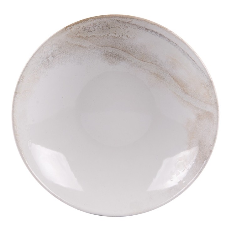 Assiette creuse Mojave 22 cm (lot de 6) en grès
