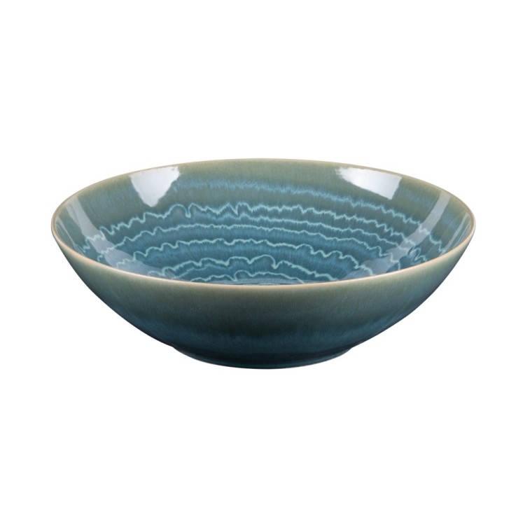 Saladier moon lagon 24 cm en grès